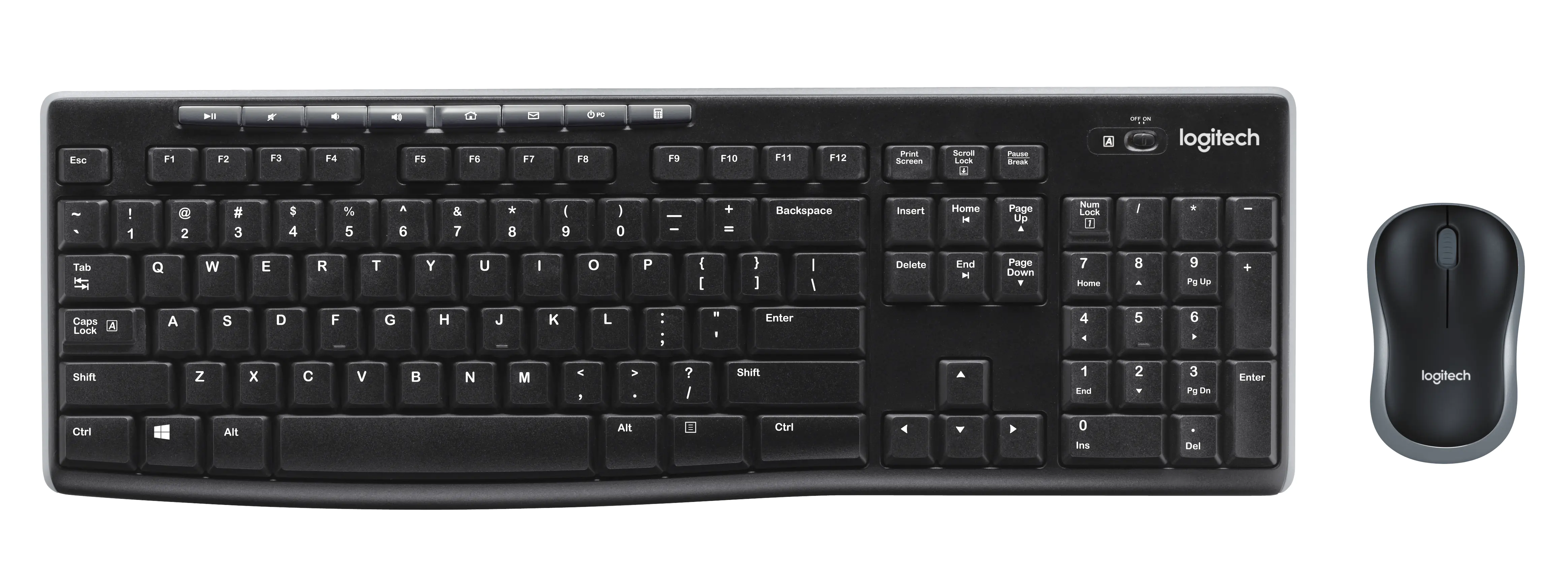 Logitech MK270 Wireless Combo - Tastatur-und-Maus-Set - kabellos - 2.4 GHz - QWERTZ - Slowenisch/Kroatisch - Schwarz Logitech MK270 Wireless Combo - Tastatur-und-Maus-Set - kabellos - 2.4 GHz - QWERTZ - Slowenisch/Kroatisch - Schwarz