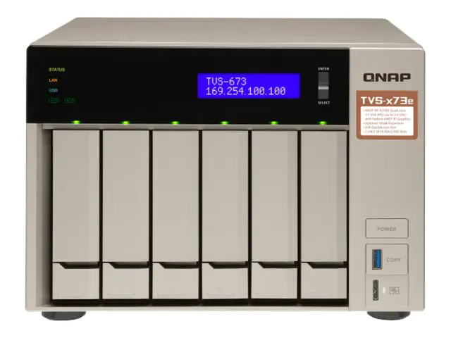 Qnap TVS-673e - NAS-Server - 6 Schächte - SATA 6Gb/s