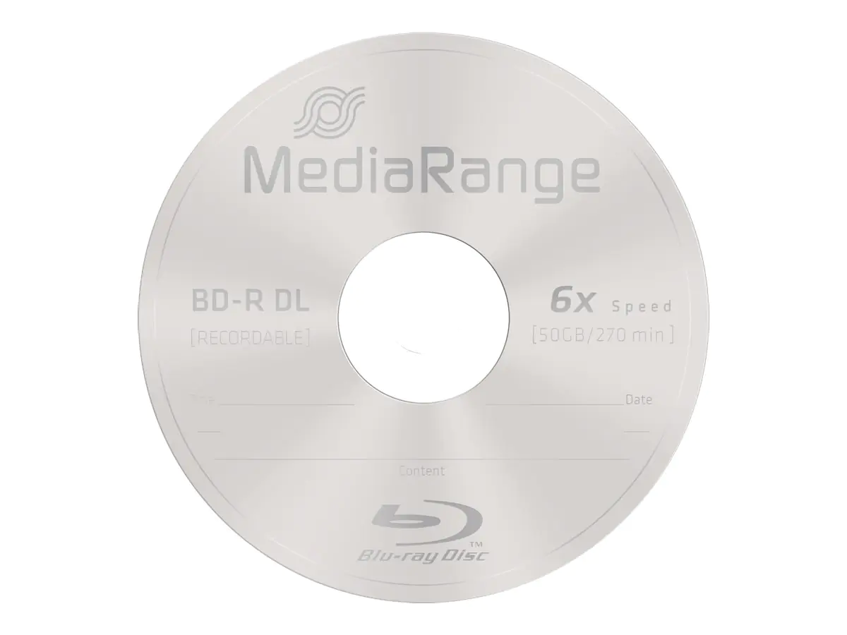 MediaRange - 10 x BD-R DL - 50 GB 6x - Spindel