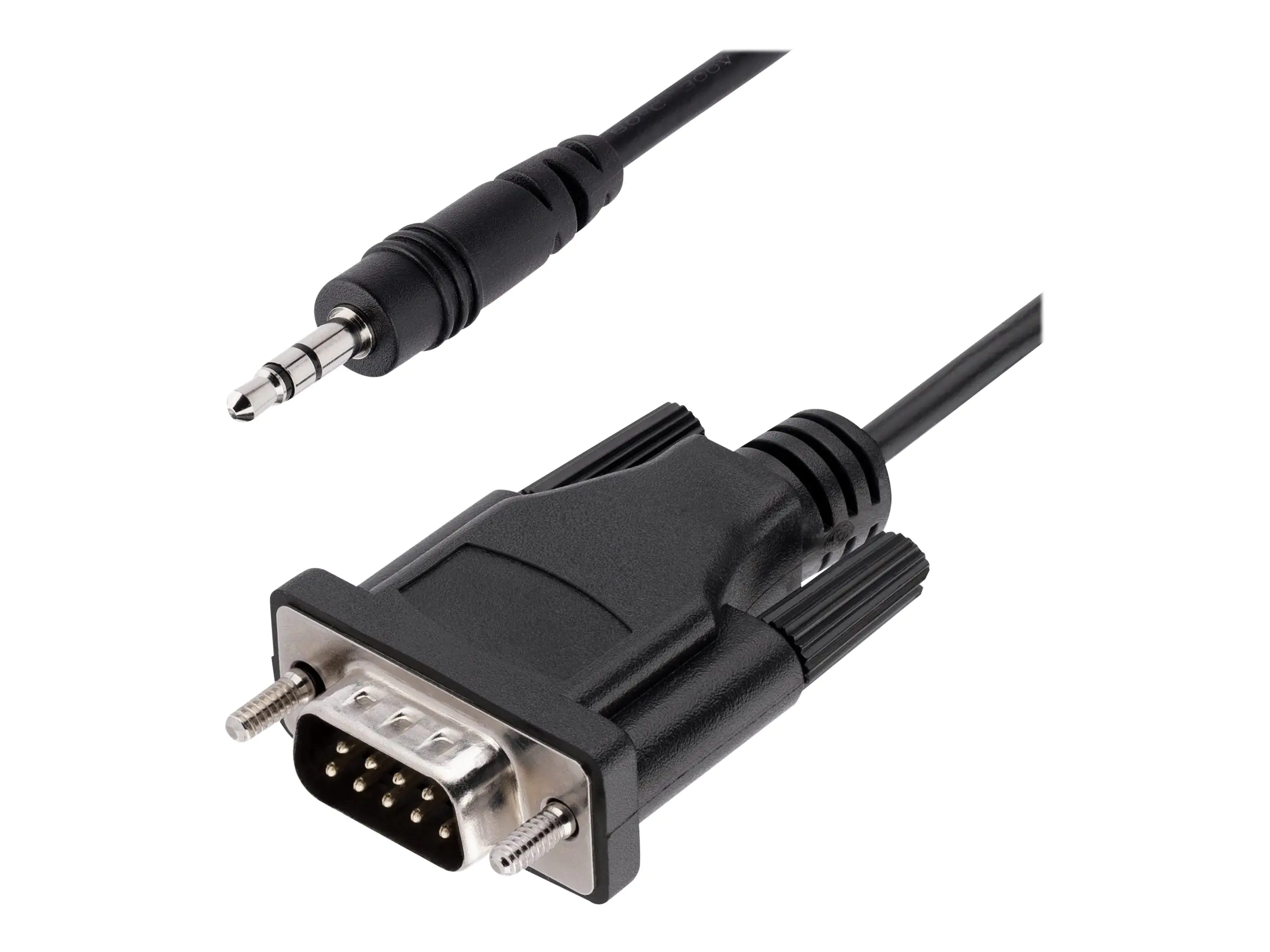 StarTech 3ft (1m) DB9 to 3.5mm Serial Cable for Serial Device Configuration, RS232 DB9 Male to 3.5mm Cable for Calibrating Projectors, Digital Signage, and/or TVs via Audio Jack - Al-Mylar EMI Shielding (9M351M-RS232-CABLE) - Kabel seriell - DB-9 (M) zu m