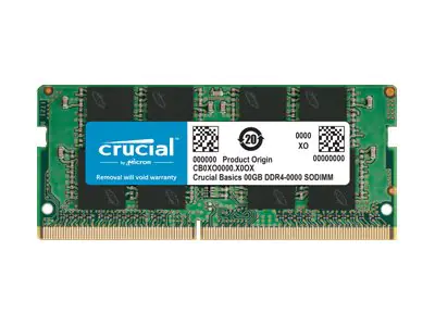 Crucial Basics - DDR4 - Modul - 16 GB - SO DIMM 260-PIN - 3200 MHz / PC4-25600 - CL22 - 1.2 V - ungepuffert