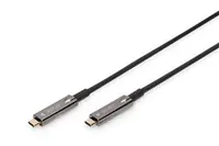 DIGITUS - USB-Kabel - 24 pin USB-C (M) zu 24 pin USB-C (M) - DisplayPort 1.2 - 15 m - Active Optical Cable (AOC), Support von 4K 60 Hz, unterstützt 1920 x 1080 bei 120 Hz, DP Alt Modus-Support - Schwarz DIGITUS - USB-Kabel - 24 pin USB-C (M) zu 24 pin USB-C (M) - DisplayPort 1.2 - 15 m - Active Optical Cable (AOC), Support von 4K 60 Hz, unterstützt 1920 x 1080 bei 120 Hz, DP Alt Modus-Support - Schwarz