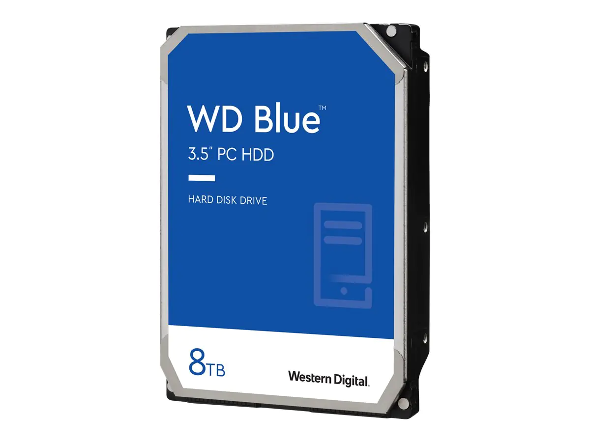 WD Blue WD80EAAZ - Festplatte - 8 TB - intern - 3.5" (8.9 cm) - SATA 6Gb/s - 5640 rpm - Puffer: 256 MB WD Blue WD80EAAZ - Festplatte - 8 TB - intern - 3.5" (8.9 cm) - SATA 6Gb/s - 5640 rpm - Puffer: 256 MB