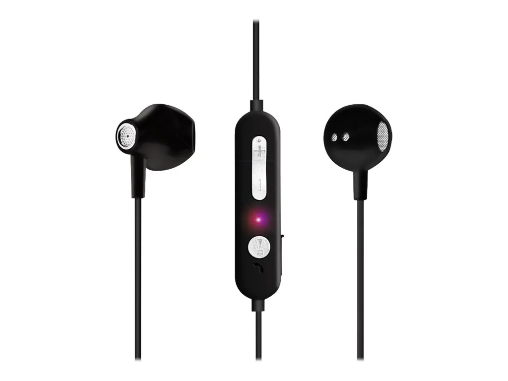 LogiLink - Ohrhörer mit Mikrofon - im Ohr - Bluetooth - kabellos - Schwarz