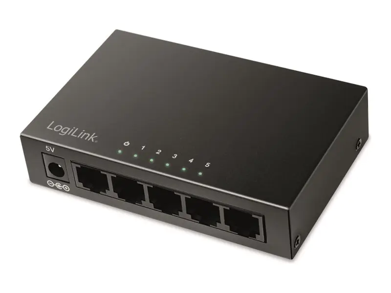 LogiLink Switch - Metallgehäuse - 5 x 10/100/1000 NS0116