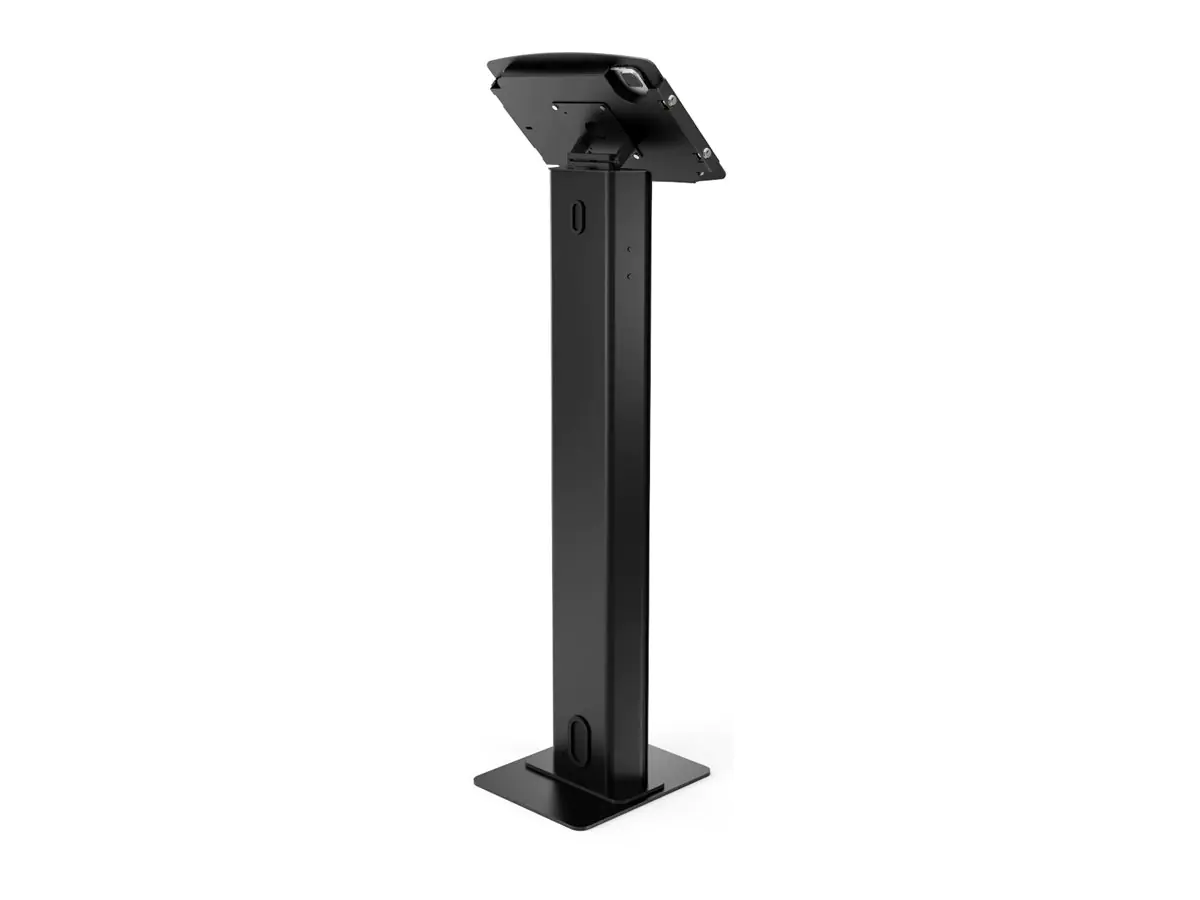 Compulocks iPad Pro 12.9" (3-6th Gen) Space Enclosure Brandable Floor Stand - Aufstellung (Bodenständer, Gehäuse, Montageset, 2 Schlüssel) - für Tablett - verriegelbar - hochwertiges Aluminium - Schwarz - Bildschirmgröße: 32.8 cm (12.9") - Bodenaufst