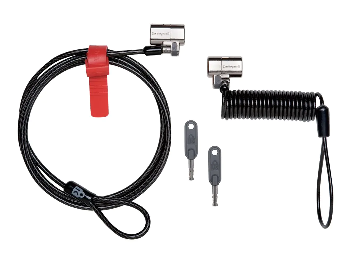 Kensington ClickSafe Anywhere Keyed Lock - Sicherheitsschlosskabel - Grau K64661WW