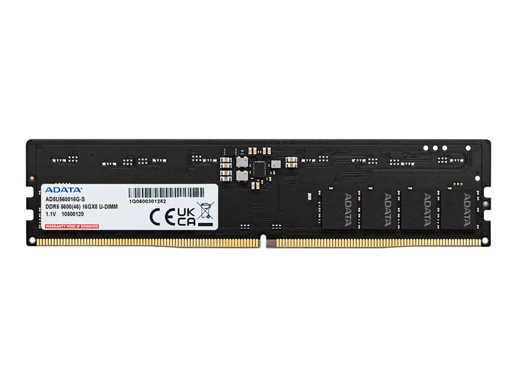 ADATA DDR5 5600 U-DIMM - 8 GB - 1 x 8 GB - DDR5 - 5600 MHz - 288-pin DIMM
