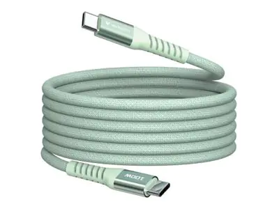 Verbatim - USB-Kabel - 24 pin USB-C (M) zu 24 pin USB-C (M) - 1.2 m - magnetisch, Charge and Sync, bis zu 480 Mbps, bis zu 100W Ladeleistung, unterstützt Power Delivery 3.0 - grün