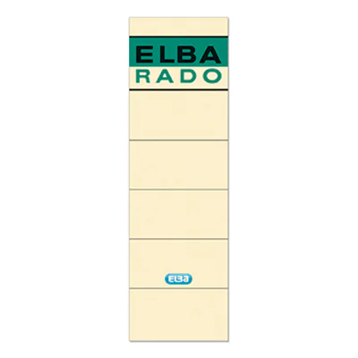 ELBA Ordneretikett 100420953 kurz/breit sk chamois 10 St./Pack. ELBA Ordneretikett 100420953 kurz/breit sk chamois 10 St./Pack.
