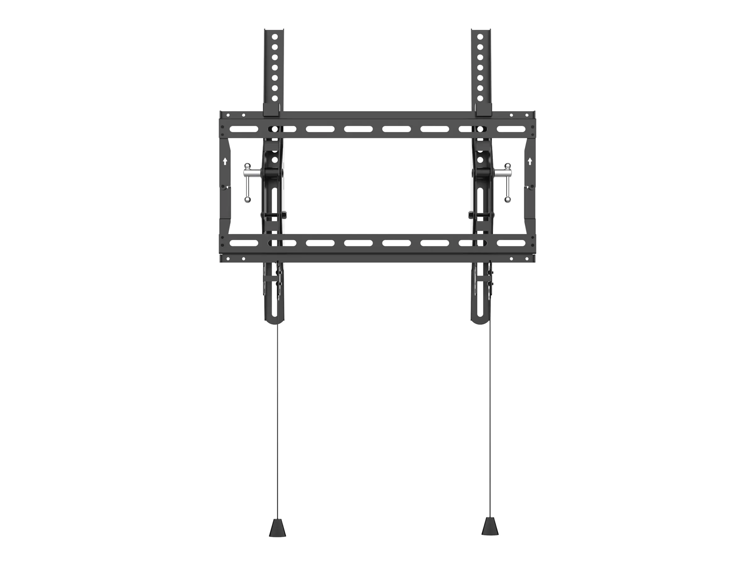 Vision VFM-W4X4TV/2 - Befestigungskit (Montage) - für Flachbildschirm - verriegelbar - kaltgewalzter Stahl - Schwarz - Bildschirmgröße: 81.3-165.1 cm (32"-65") - Wandmontage