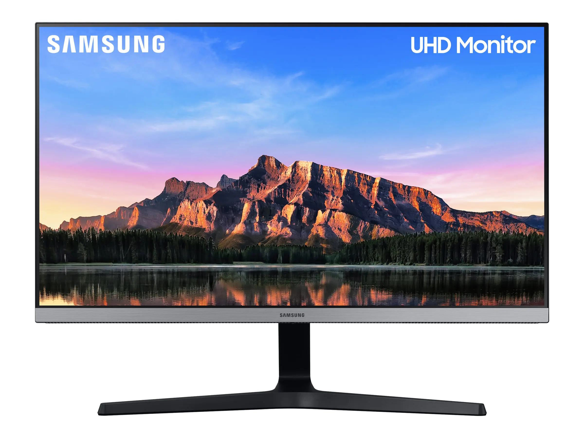 Samsung U28R552UQR - LED-Monitor - 71.12 cm (28") - 3840 x 2160 4K @ 60 Hz - IPS - 300 cd/m² - 1000:1 - 4 ms - 2xHDMI, DisplayPort - dunkelgrau/blau