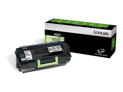 Lexmark 522H - Hohe Ergiebigkeit - Schwarz - Original - Tonerpatrone LCCP, LRP - für Lexmark MS810, MS811, MS812