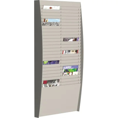 Paperflow Wand-Sortiertafel V 50F A4V2X25.02 DIN A4 grau