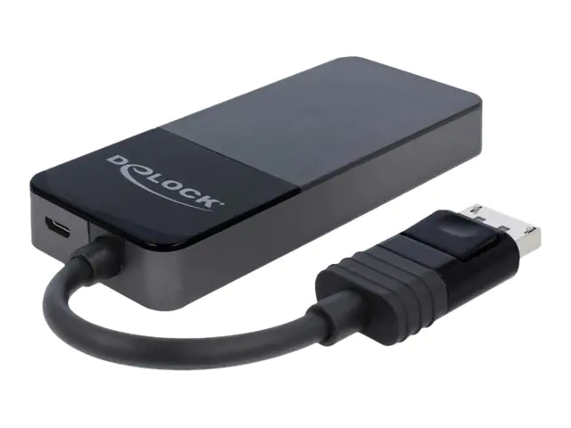 DeLock DisplayPort 1.4 Splitter 1 x DisplayPort in > 3 x DisplayPort out - Video-/Audio-Splitter - 3 x DisplayPort - Desktop