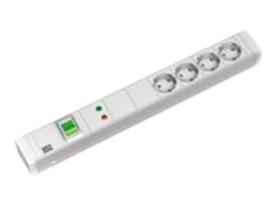 Bachmann Power Distribution Unit Aluminium - Steckdosenleiste (Rack - einbaufähig) - Wechselstrom 230 V - Ausgangsanschlüsse: 4 (CEE 7/3) - 1.5U - 48.3 cm (19") - 2 m - weiß Bachmann Power Distribution Unit Aluminium - Steckdosenleiste (Rack - einbaufähig) - Wechselstrom 230 V - Ausgangsanschlüsse: 4 (CEE 7/3) - 1.5U - 48.3 cm (19") - 2 m - weiß