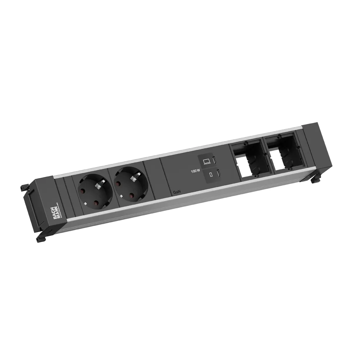 Bachmann POWER FRAME 2xCEE7/3 1xUSB C/C 100W 2xCM - Steckdosenleiste BM0023845