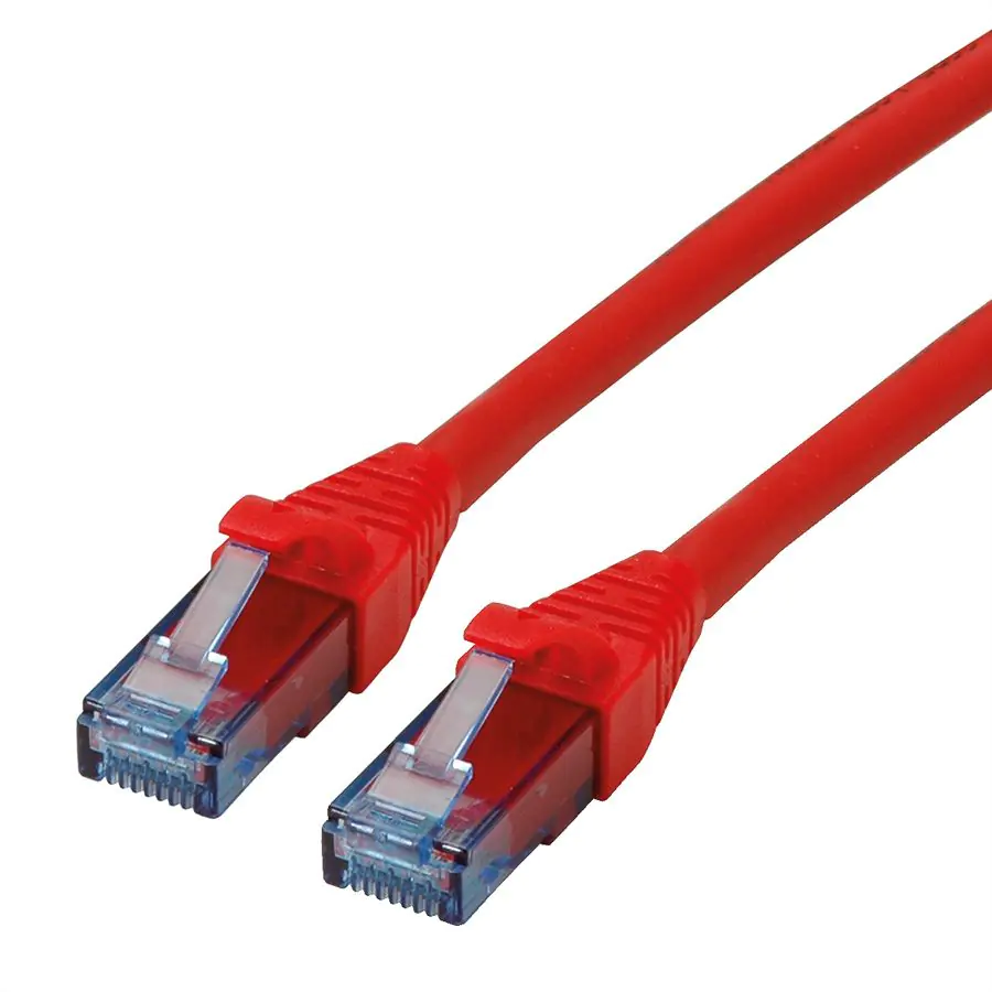 Roline - Patch-Kabel - RJ-45 (M) bis RJ-45 (M) - 3 m - UTP - CAT 6a - halogenfrei, geformt, verseilt - Rot