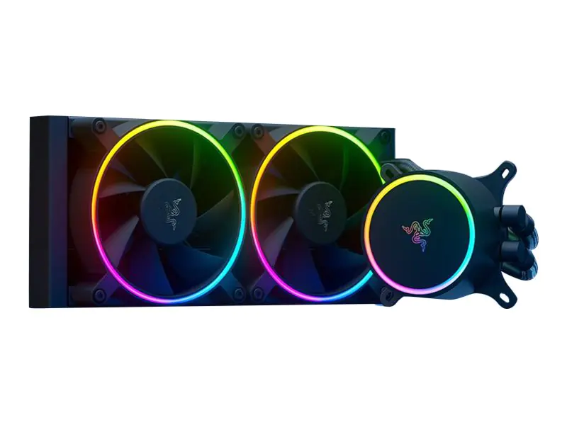 Razer Hanbo Chroma - Prozessor-Flüssigkeitskühlsystem - Kühlergröße: 240 mm - (für: LGA1156, LGA1366, LGA1155, LGA2011, LGA1150, LGA2011-3, LGA1151, AM4, LGA2066, LGA1200, LGA1152) - Kupfer - 120 mm