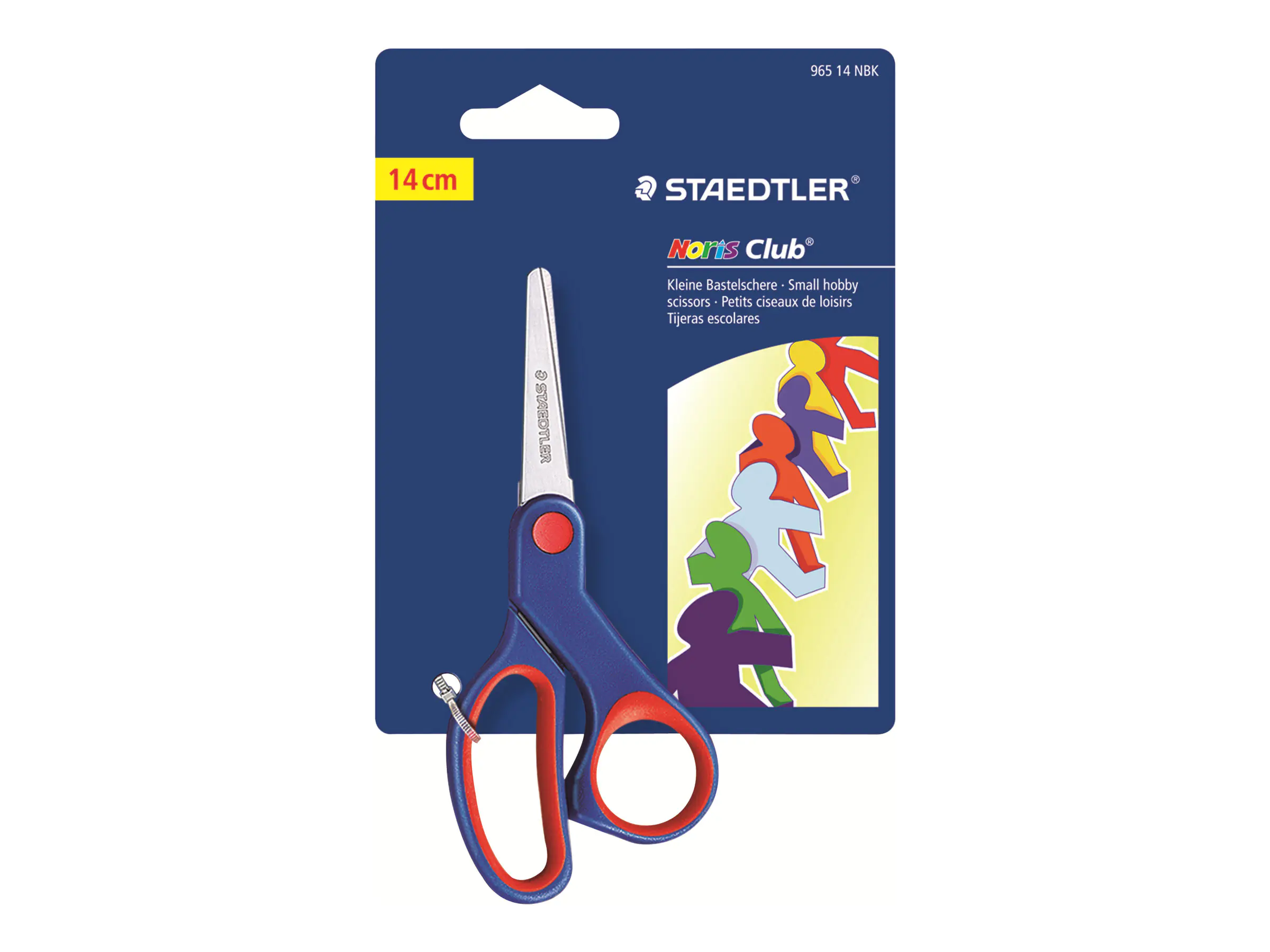 STAEDTLER® Bastelschere Noris 140mm Metall blau/rot