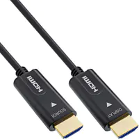 InLine HDMI AOC Kabel High Speed mit Ethernet 4K/60Hz Stecker - Kabel - Audio/Multimedia