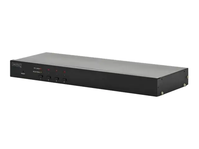 DIGITUS DS-23100-1 - KVM-Switch - 4 x KVM port(s)
