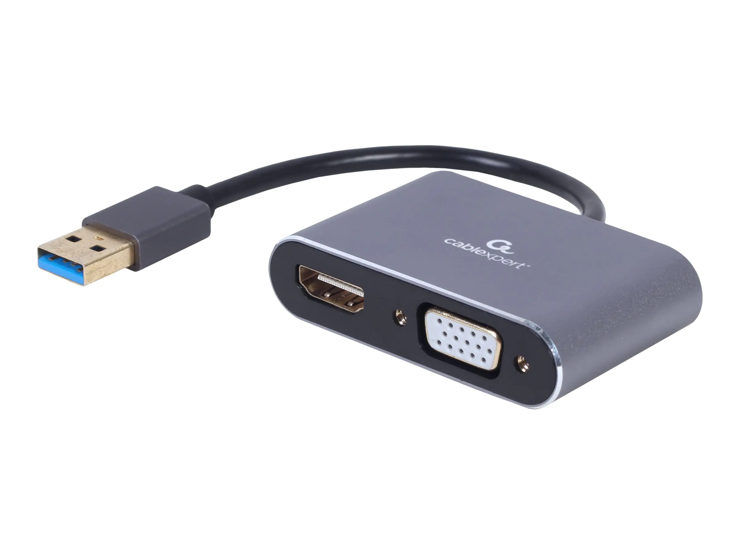 Gembird Cablexpert - Videoadapter - USB Typ A männlich zu HD-15 (VGA)