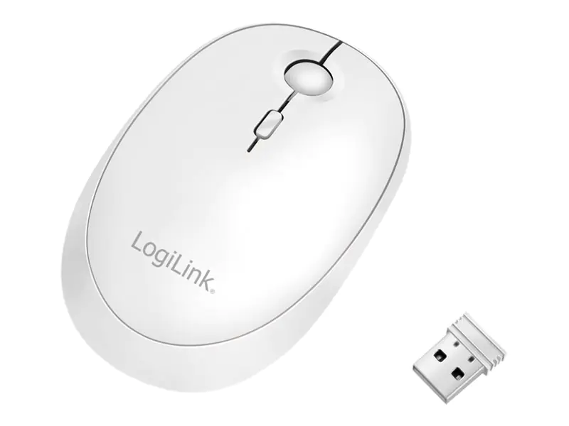 LogiLink Maus - optisch - kabellos - 2.4 GHz, Bluetooth 4.0 - kabelloser Empfänger (USB) ID0205