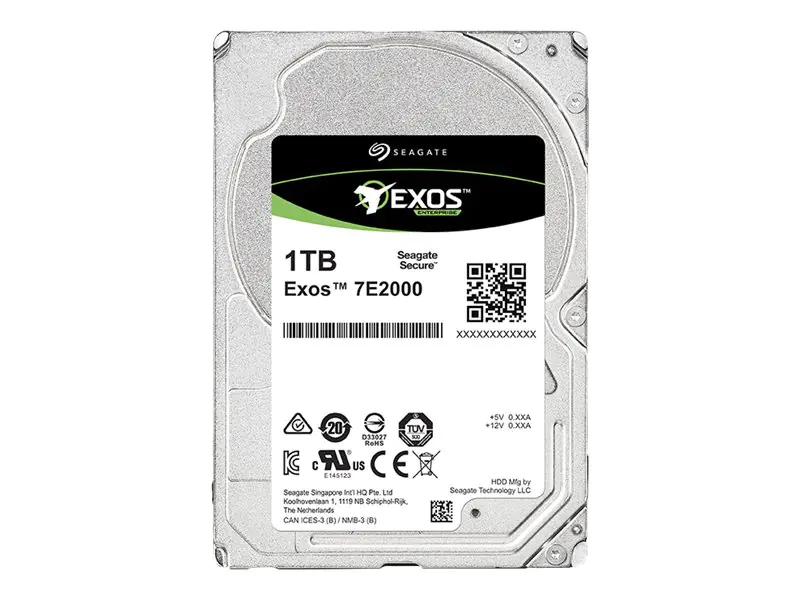 Seagate Exos 7E2000 ST1000NX0333 - Festplatte - 1 TB - intern - 2.5" SFF (6.4 cm SFF) - SAS 12Gb/s - NL - 7200 rpm - Puffer: 128 MB