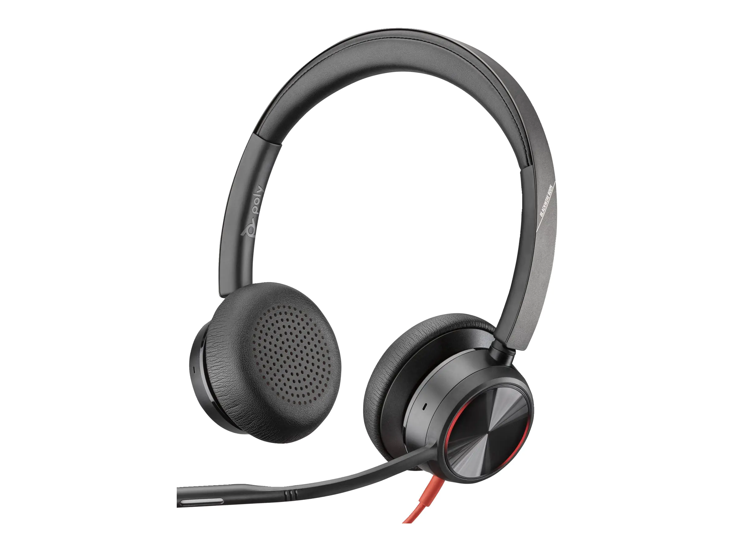 Poly Blackwire 8225 - Blackwire 8200 series - Headset - On-Ear - kabelgebunden - aktive Rauschunterdrückung - USB-C - Schwarz - Zoom Certified, UC-zertifiziert