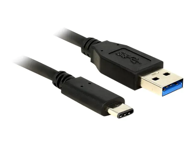 DeLOCK - USB-Kabel - USB-C (M) bis USB Typ A (M) - USB 3.1 Gen 2 - 1 m - umkehrbarer C-Stecker - Schwarz DeLOCK - USB-Kabel - USB-C (M) bis USB Typ A (M) - USB 3.1 Gen 2 - 1 m - umkehrbarer C-Stecker - Schwarz