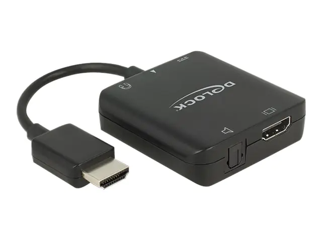 Delock 4K compact - HDMI-Audiosignal-Extractor - Schwarz