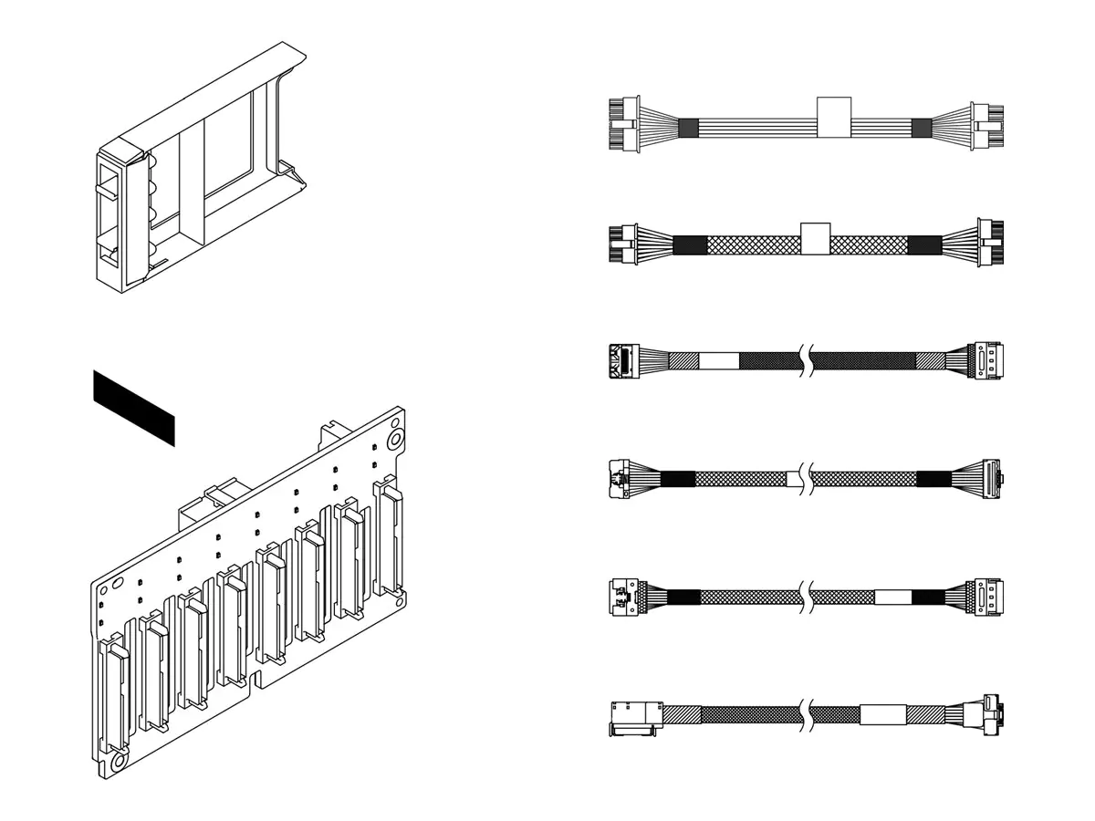 Lenovo ThinkSystem SR860 V3 8x 2.5" AnyBay Backplane Option