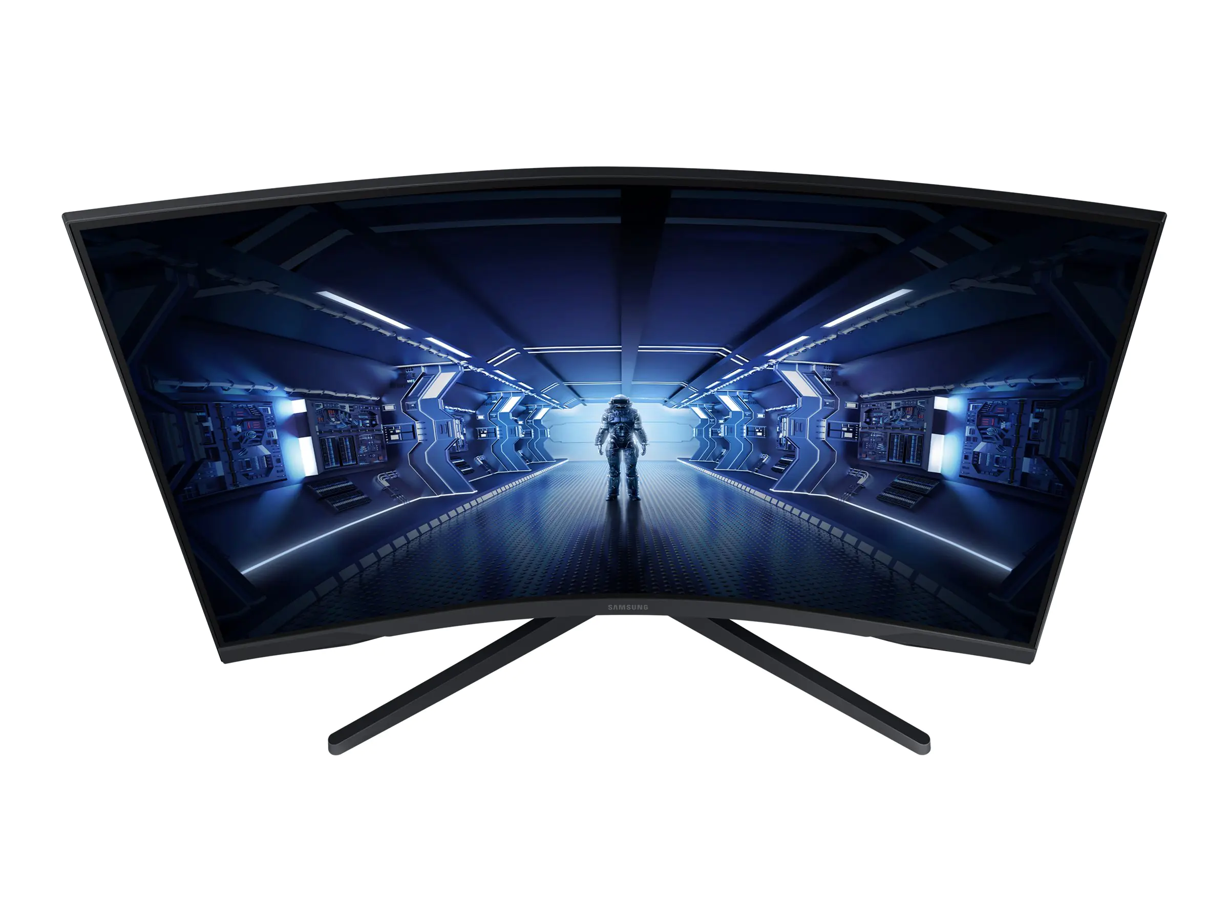 Samsung Odyssey G5 C32G53TQWR - G55T Series - LED-Monitor - gebogen - 80 cm (32") - 2560 x 1440 WQHD @ 144 Hz - VA - 250 cd/m² - 2500:1 - HDR10 - 1 ms - HDMI, DisplayPort - Schwarz