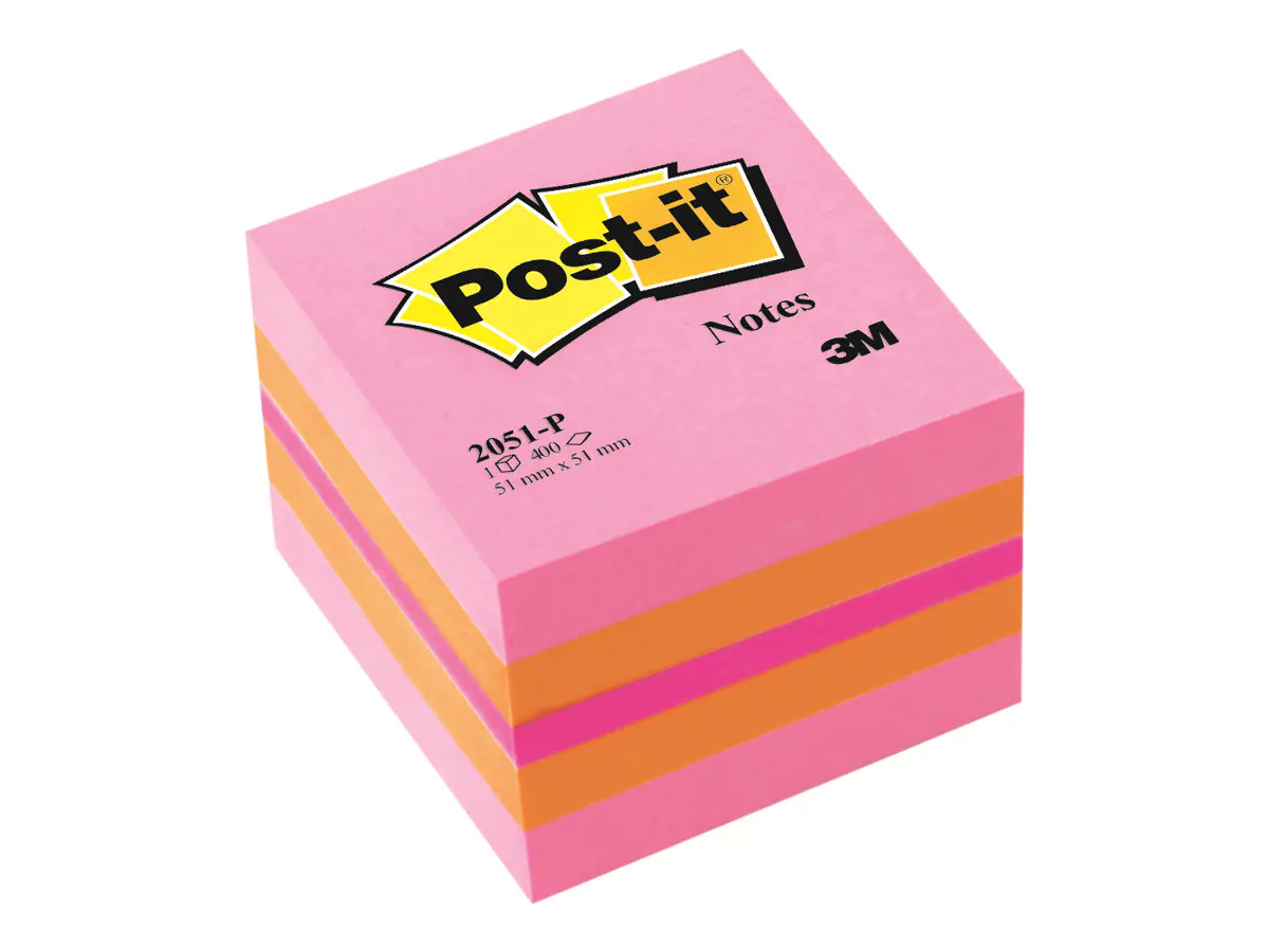 3M Post-it 2051-P - Notizwürfel - 51 x 51 mm - 400
