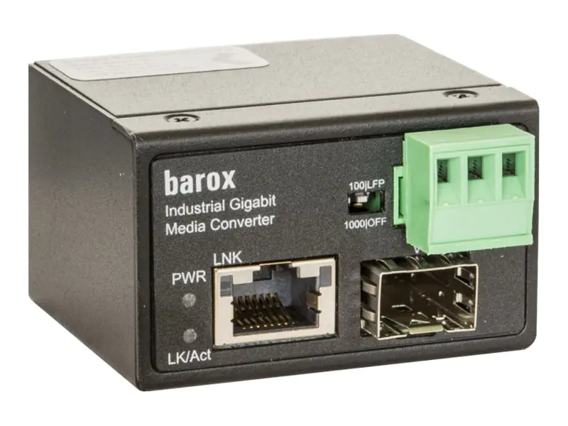 Barox PC-MC101-GE - Medienkonverter - 1GbE - 10Base-T, 100Base-TX, 1000Base-T - SFP (mini-GBIC)