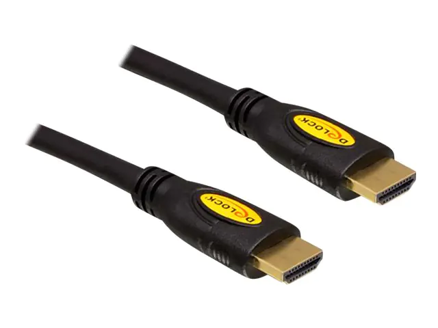 Delock High Speed - HDMI mit Ethernetkabel - HDMI (M) bis HDMI (M) - 1.5 m - Schwarz
