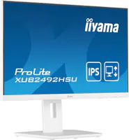 Iiyama ProLite XUB2492HSU-W5 - LED-Monitor - 61 cm (24") (23.8" sichtbar) - 1920 x 1080 Full HD (1080p) @ 75 Hz - IPS - 250 cd/m² - 1000:1 - 4 ms - HDMI, VGA, DisplayPort - Lautsprecher - Mattes Weiß