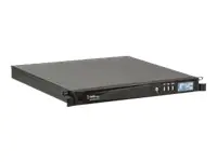 Riello UPS Vision Rack VSR 1100 - USV (Rack - einbaufähig) - Wechselstrom 230 V - 880 Watt - 1100 VA - RS-232, USB - Ausgangsanschlüsse: 4 - 1U - 48.3 cm (19") - Dunkelgrau