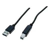 exertis Connect - USB-Kabel - USB (M) zu USB Typ B (M) - USB 2.0 - 3 m - Schwarz