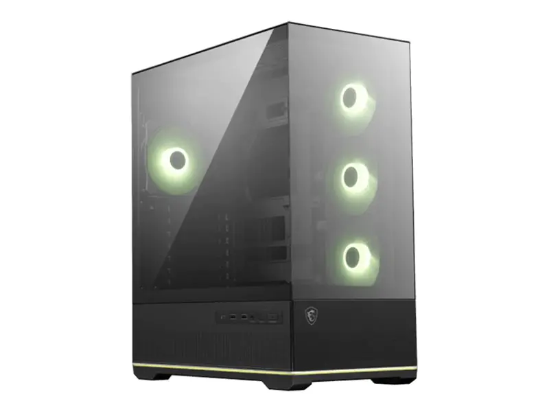 MSI MAG PANO 110R PZ Midi Tower Gaming Gehäuse, Seitenfenster, Schwarz