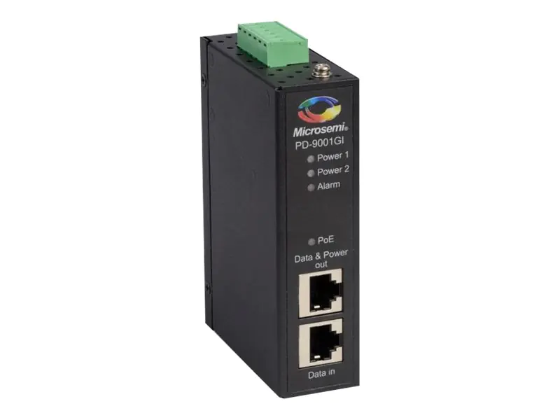 Microchip PD-9001GI/DC - Power Injector (DIN-Schienenmontage möglich) - DC 20 - 60 V - 30 Watt - Ausgangsanschlüsse: 1