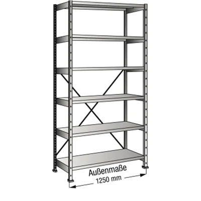 SCHOLZ Steckregal 451123 Grund 1.200x2.280x500mm 6OH vz