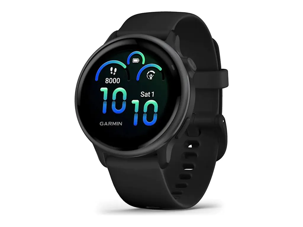 Garmin vívoactive 6 - 42 mm - Schiefer - intelligente Uhr mit Band - Silikon - schwarz -