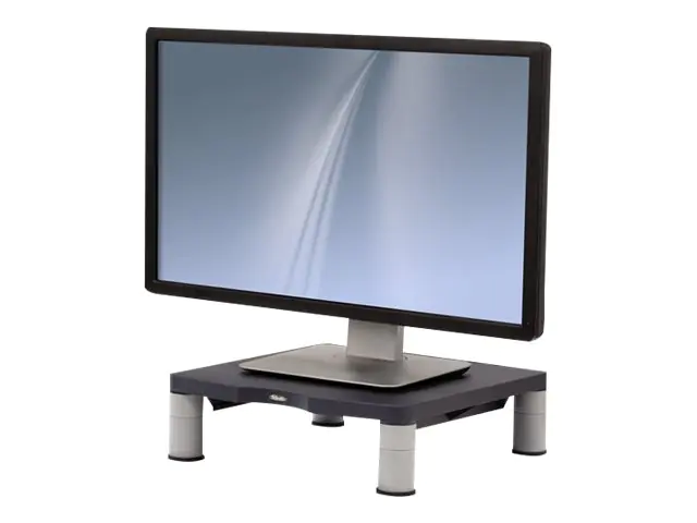 Fellowes Standard Monitor Riser - Aufstellung - für Monitor - Kunststoff - Graphite - Bildschirmgröße: 53.3 cm (21") 9169301