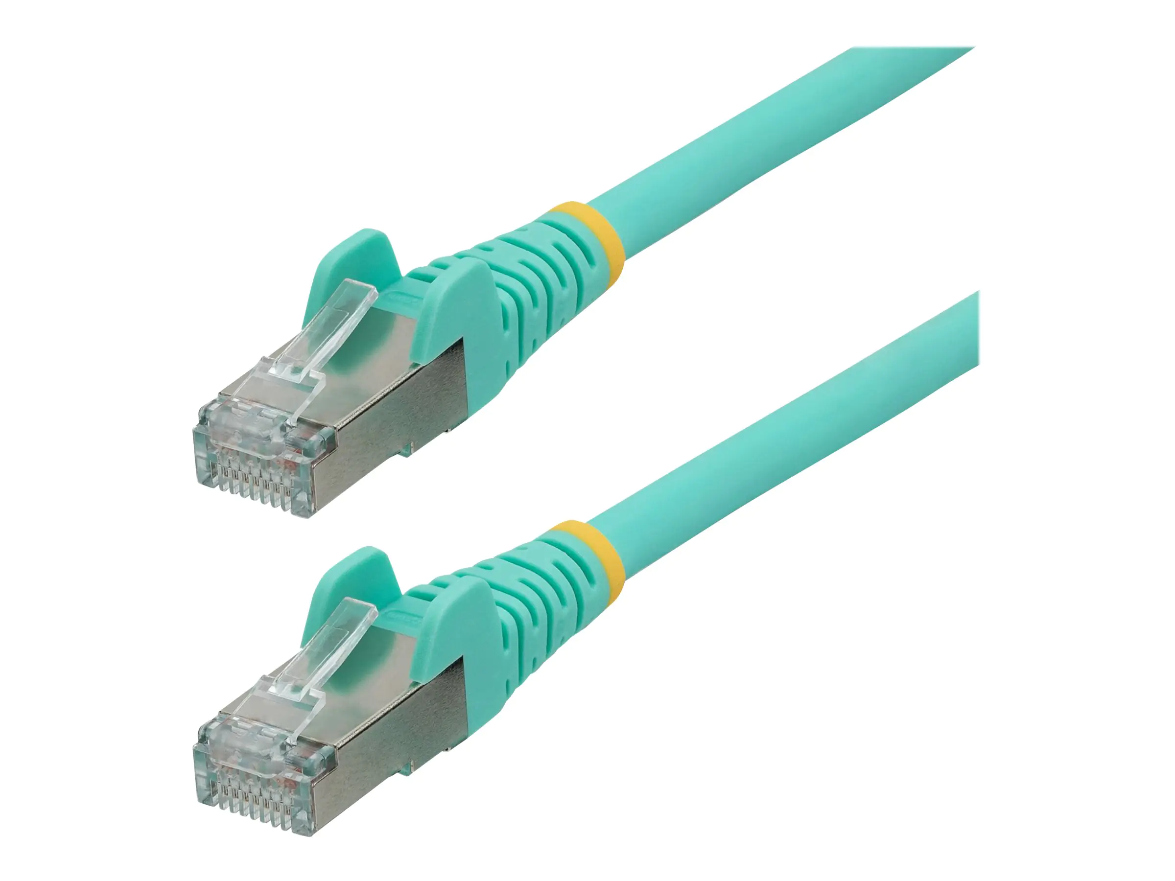 StarTech 3m CAT6a Ethernet Cable - Aqua - Low Smoke Zero Halogen (LSZH) - 10GbE 500MHz 100W PoE++ Snagless RJ-45 w/Strain Reliefs S/FTP Network Patch Cord - Patch-Kabel - RJ-45 (M) zu RJ-45 (M) - 3 m - S/FTP - CAT 6a - IEEE 802.3bt - ohne Haken, verseilt, StarTech 3m CAT6a Ethernet Cable - Aqua - Low Smoke Zero Halogen (LSZH) - 10GbE 500MHz 100W PoE++ Snagless RJ-45 w/Strain Reliefs S/FTP Network Patch Cord - Patch-Kabel - RJ-45 (M) zu RJ-45 (M) - 3 m - S/FTP - CAT 6a - IEEE 802.3bt - ohne Haken, verseilt,