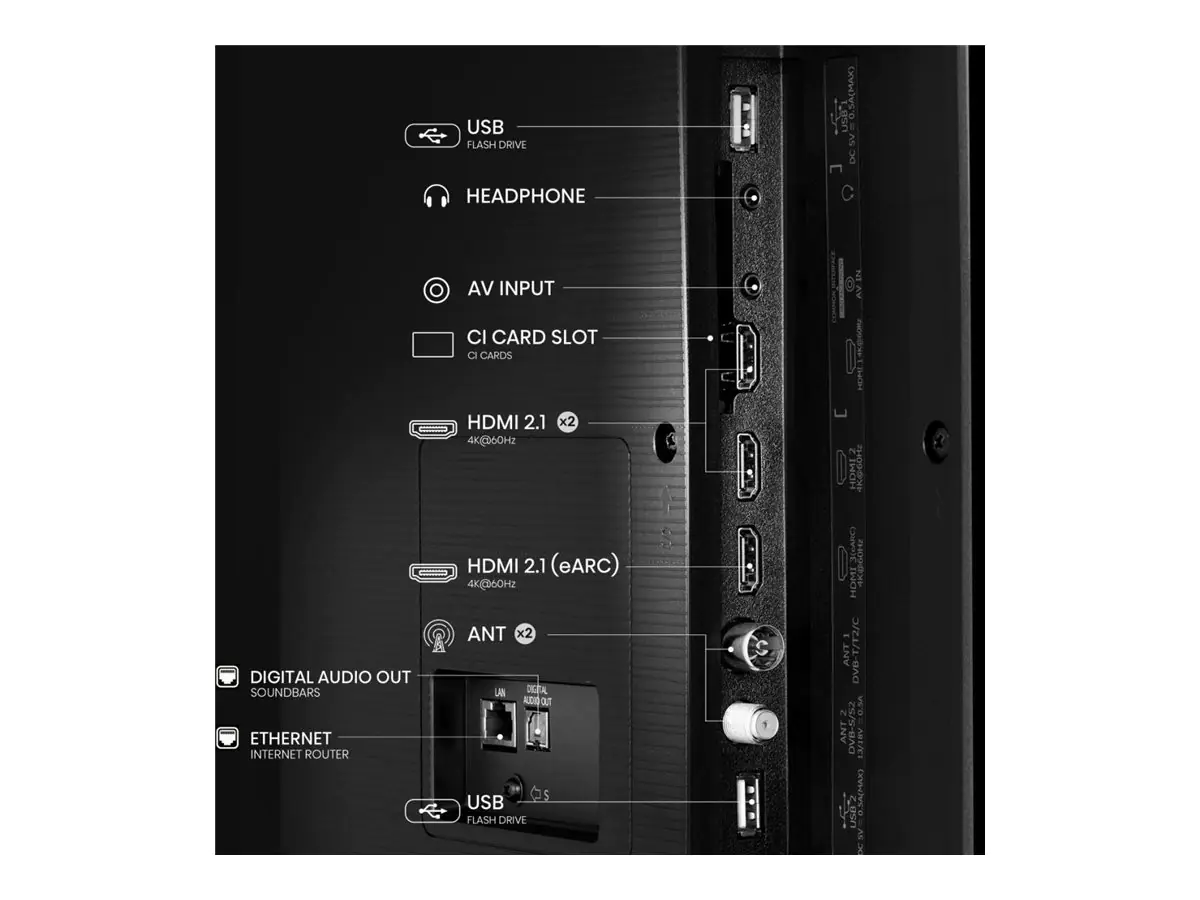 Hisense 65E77Q 164cm 65" 4K QLED Smart TV Fernseher