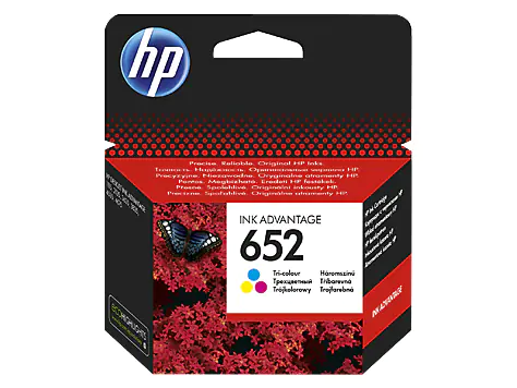 HP 652 - Farbe (Cyan, Magenta, Gelb) - original - Ink Advantage - Tintenpatrone - für Deskjet 1110, 2130, 3630; ENVY 4520; Officejet 3830, 4650