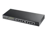 Zyxel GS1900-8HP - Switch - Smart - 8 x 10/100/1000 (PoE+) - Desktop, wandmontierbar - PoE+ (70 W)