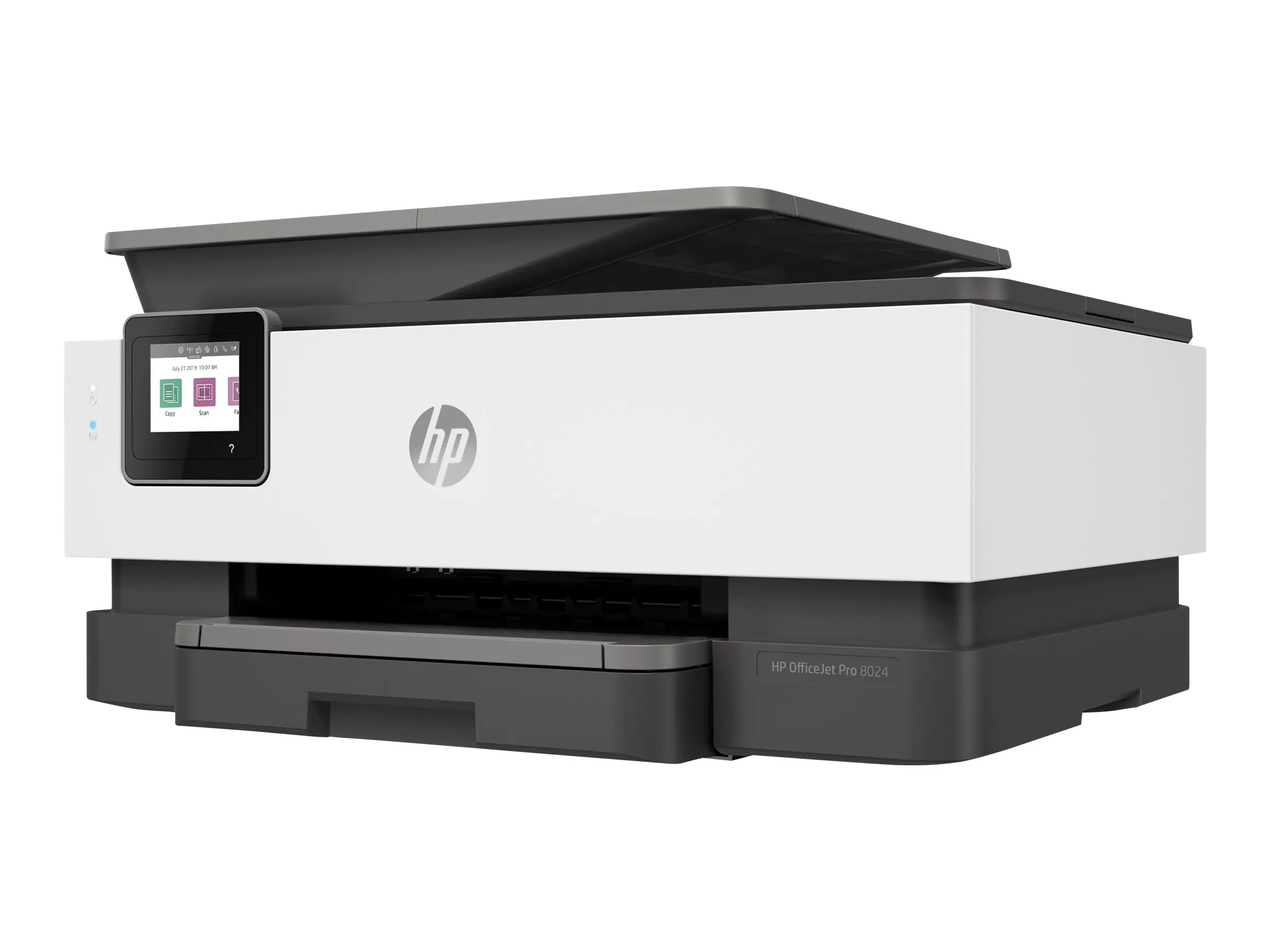 HP Officejet Pro 8024 All-in-One - Multifunktionsdrucker - Farbe - Tintenstrahl - 216 x 297 mm (Original) - A4/Legal (Medien) - bis zu 13 Seiten/Min. (Kopieren) - bis zu 20 Seiten/Min. (Drucken) - 225 Blatt - 33.6 Kbps - LAN, Wi-Fi(n) - Light Basalt - Für